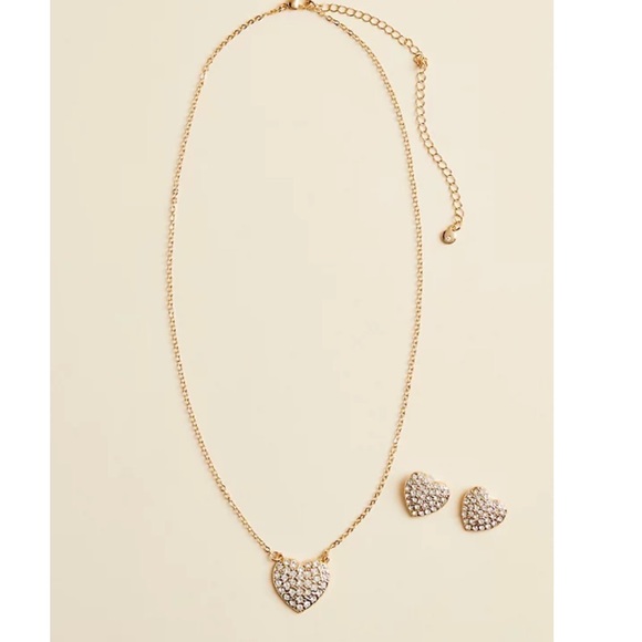 Heart Necklace & Earrings - Picture 2 of 3